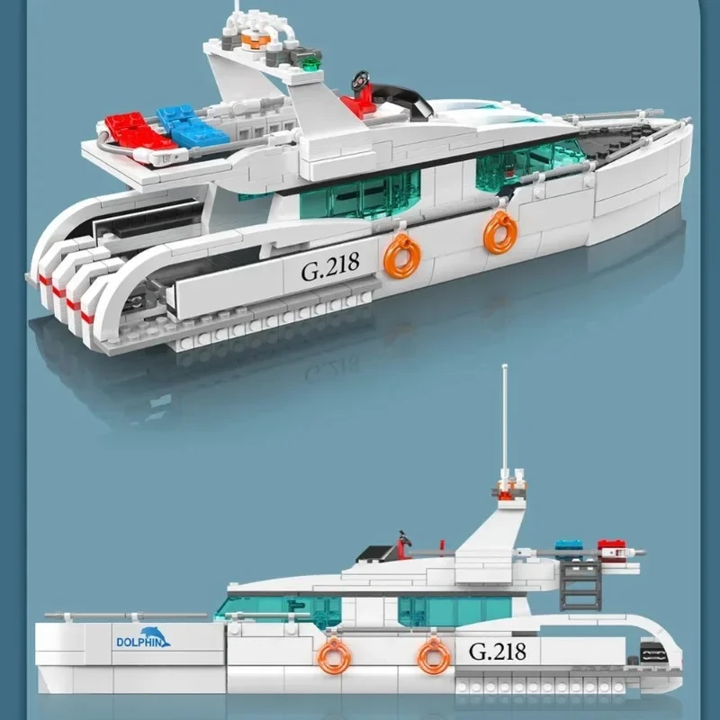 Mould King 857PCS 10218 White  - Model Kit Yacht recension och pris