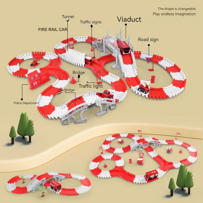 Fire Engine Track Assembling C - Model Kit Engine recension och pris