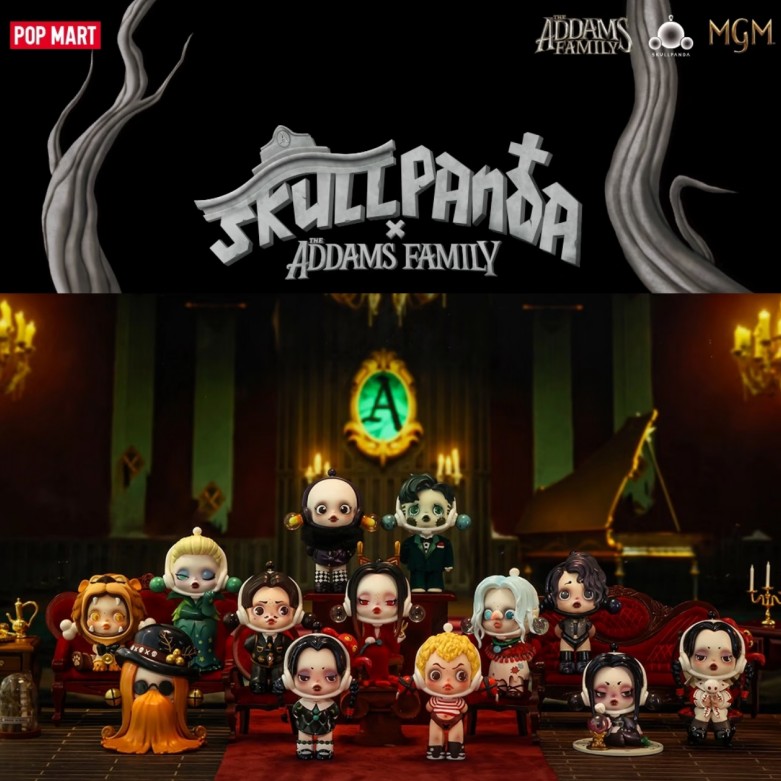 POP MART SKULLPANDA Addams Fam - Model Kit Anime Girl recension och pris