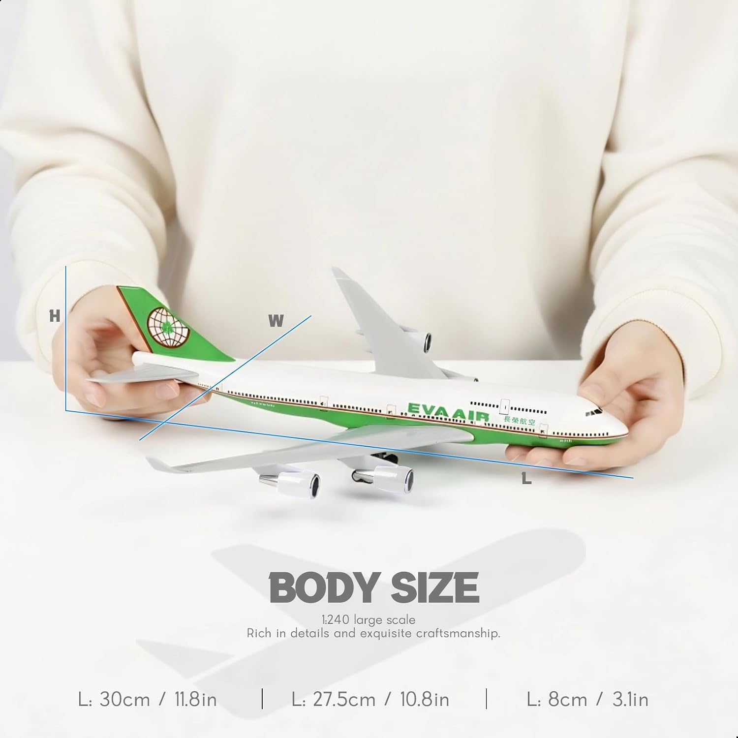 30cm EVA Air B747 Resin Aircra - Model Kit Eva recension och pris