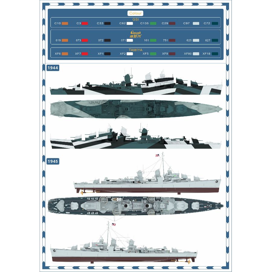 TM35007FH 1/350 USS Destroyer  - Model Kit Yacht recension och pris