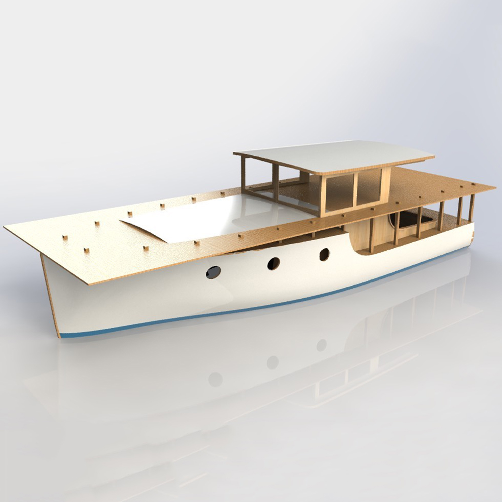 RC Boat 70cm European Classica - Model Kit Yacht recension och pris